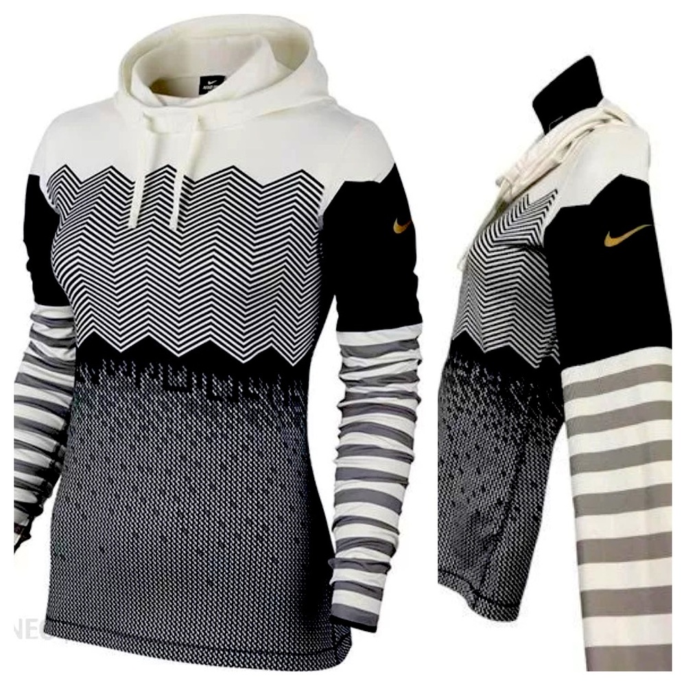 🔥NWT Nike Womens Pro Hyperwarm Pullover Hoodie Top Dri Fit NEW XS